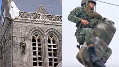 傘兵連掛教堂屋頂外74年，二戰他「忙憋氣裝沒命」，最後結果竟出乎意料
