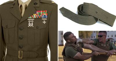 美國海軍陸戰隊的編織腰帶，搭配常服不嫌破，還能表示武術段位