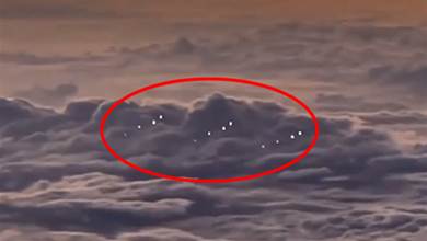 南海天空出現12個不明飛行物，排成3排飛行，究竟是什麼？