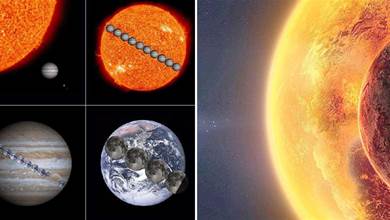 最大的天體有多大？能夠裝下100億個太陽，光繞一圈需要8.7個小時