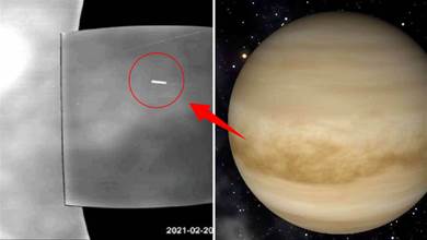 金星人的探照燈？派克探測器拍到金星表面，有個神秘亮點引發猜測