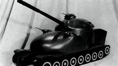 這款坦克像饅頭，美國TV1核動力坦克