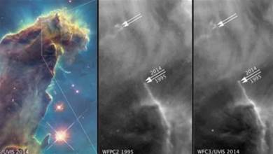 「柱子」高達5光年，哈勃望遠鏡發現其在崩塌，原因在于「蛀蟲」