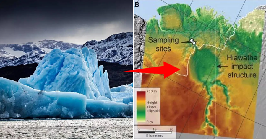 北極冰下1千米發現巨型隕坑，5800萬年前奪去大量生命