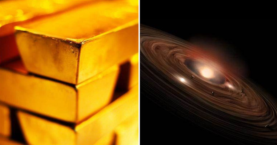 太陽系中的黃金是從哪里來的？在太陽系中，哪里的黃金最多？