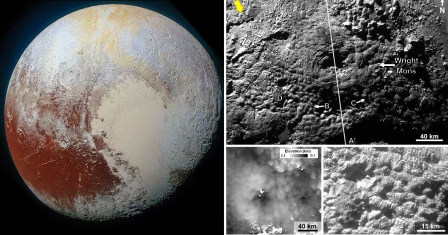新研究稱冥王星上或有生命，已發現多座巨大冰火山，下面連通海洋