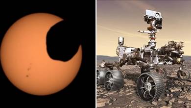 火星：怪異的黑影遮住了太陽，毅力號拍下全過程