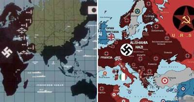 二戰，如果德國日本勝利，他們將怎樣瓜分美國？世界地圖將大變樣