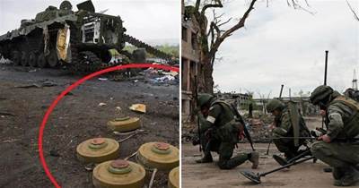 別的工兵排雷用鉗子，俄軍工兵排雷直接用斧頭砍，不怕爆炸嗎？