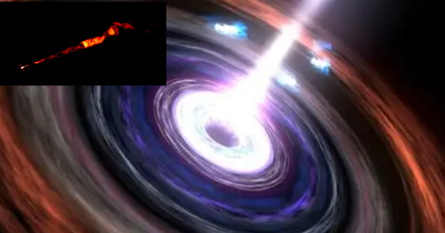 這個黑洞射流很奇怪，它居然是雙螺旋結構的，原因是什麼？