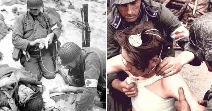 二戰盟軍醫護兵竟然不怕暴露在德軍槍口下？原因令人吃驚