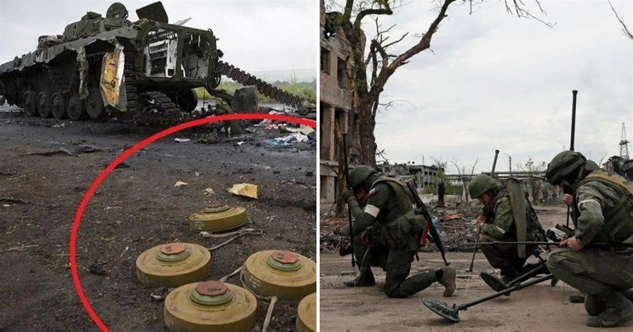 別的工兵排雷用鉗子，俄軍工兵排雷直接用斧頭砍，不怕爆炸嗎？