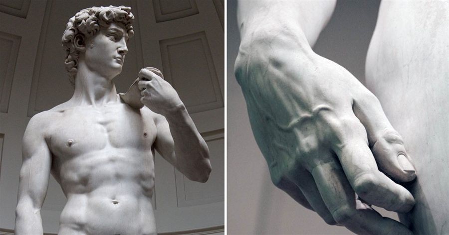 米開朗創作出大衛雕像時才29歲，而大衛早已經40幾歲，比他還要老