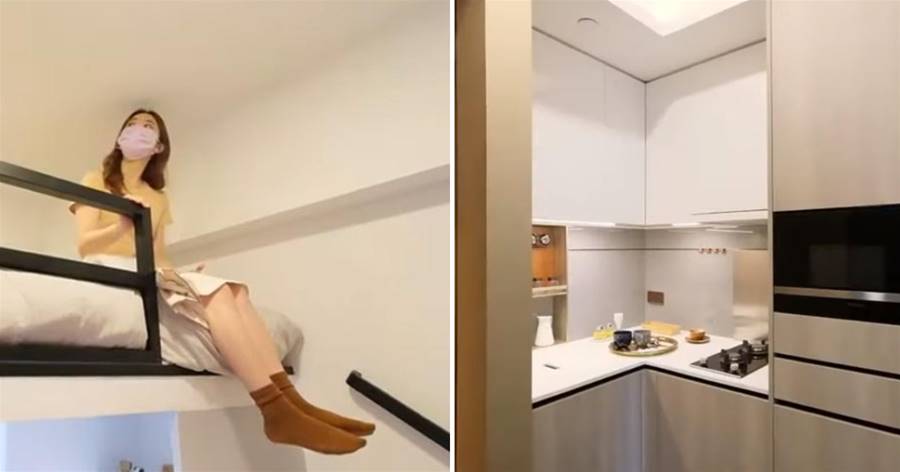 香港姑娘買下24㎡納米樓：蝸居去客廳化，利用3米層高裝隔層臥室